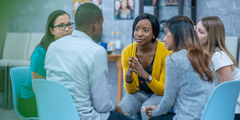 Workplace mental health first aid and advocacy training.